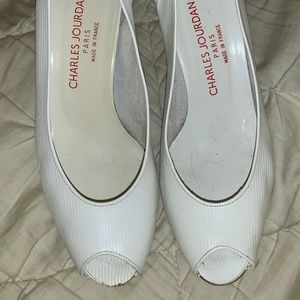 Vintage Charles Jourdan Peep Toe Heels
